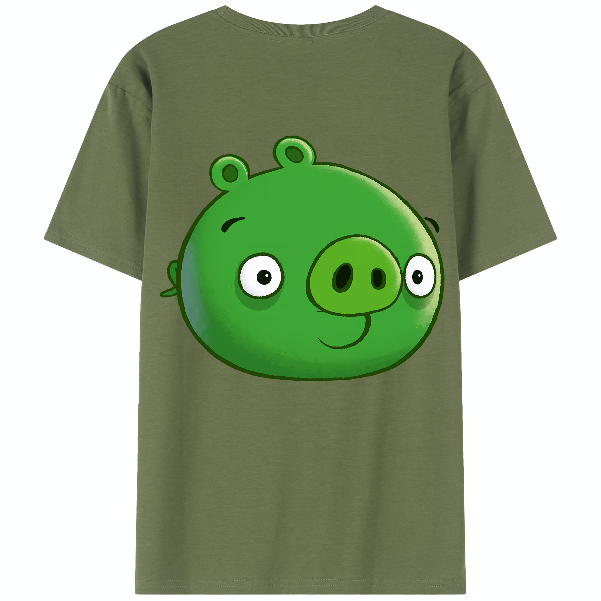 （画像用） Angry Birds アングリーバード 綿100％半袖Tシャツ（背面プリント）